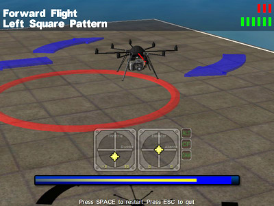 Drone course: Forward flight exercise