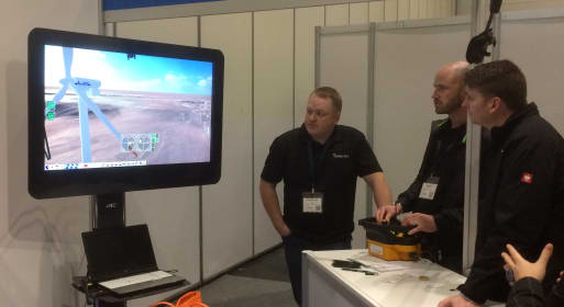 Stand at the Commercial UAV Show (London, UK, 2017)