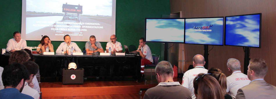 Press conference making use of AeroSIM-RC