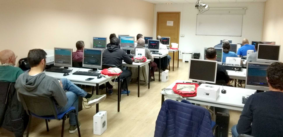 AeroSIM-RC was the main attraction of the training course.