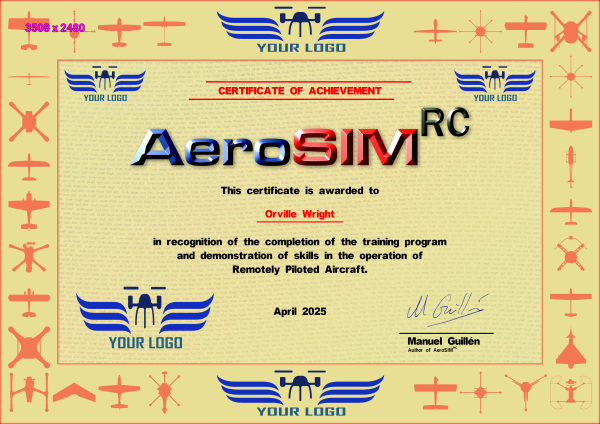 Your Logo in the Certificate of Achievement