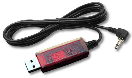 Wired USB interface supplied with AeroSIM-RC